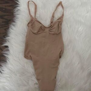 SKIMS Tan Shapewear Bodysuit